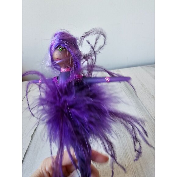 Katherine's collection purple feather ornament lady fabulous icicle Xmas tree - Picture 2 of 10